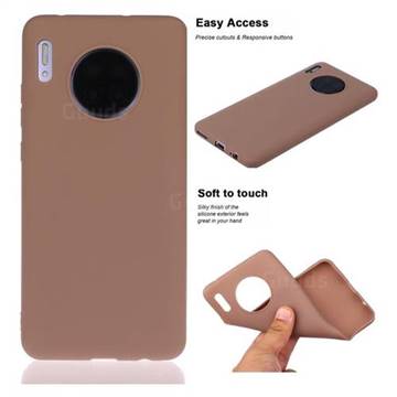 Soft Matte Silicone Phone Cover for Huawei Mate 30 - Khaki