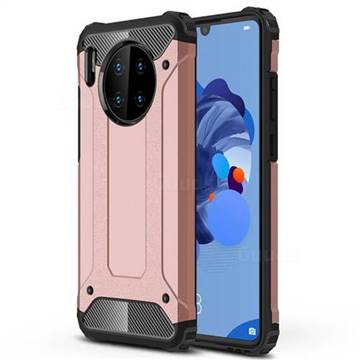 King Kong Armor Premium Shockproof Dual Layer Rugged Hard Cover for Huawei Mate 30 - Rose Gold