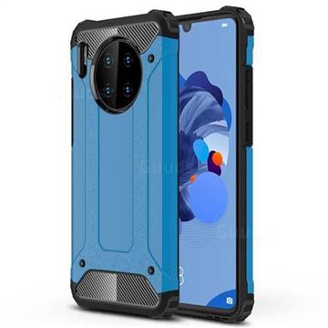 King Kong Armor Premium Shockproof Dual Layer Rugged Hard Cover for Huawei Mate 30 - Sky Blue