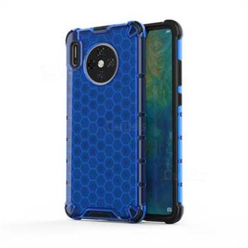 Honeycomb TPU + PC Hybrid Armor Shockproof Case Cover for Huawei Mate 30 - Blue