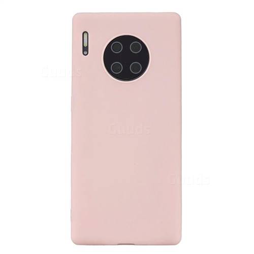 Candy Soft Silicone Protective Phone Case for Huawei Mate 30 - Light Pink