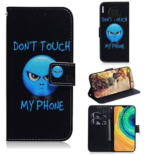 Not Touch My Phone PU Leather Wallet Case for Huawei Mate 30
