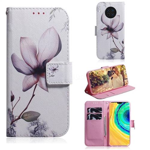 Magnolia Flower PU Leather Wallet Case for Huawei Mate 30