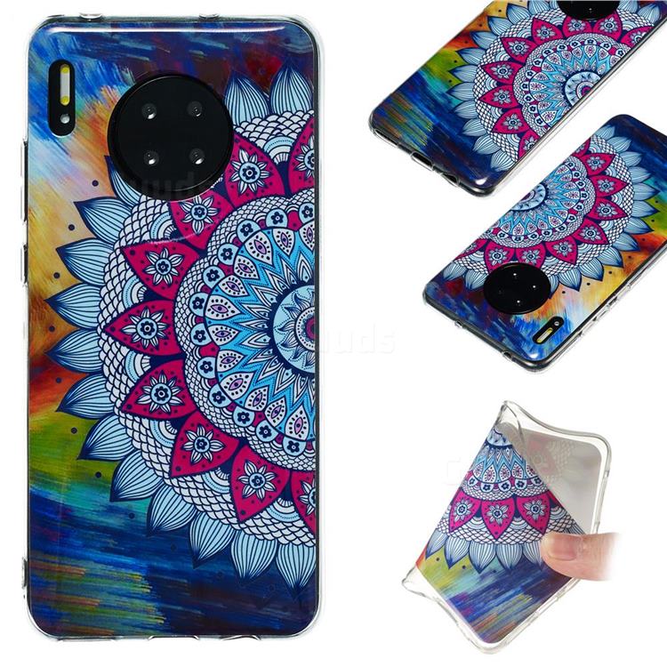Colorful Sun Flower Noctilucent Soft TPU Back Cover for Huawei Mate 30