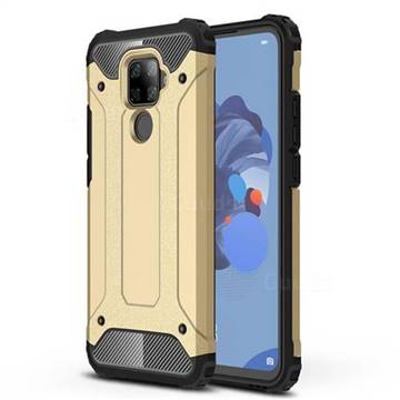 King Kong Armor Premium Shockproof Dual Layer Rugged Hard Cover for Huawei Mate 30 Lite(Nova 5i Pro) - Champagne Gold