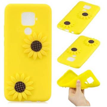 Yellow Sunflower Soft 3D Silicone Case for Huawei Mate 30 Lite(Nova 5i Pro)