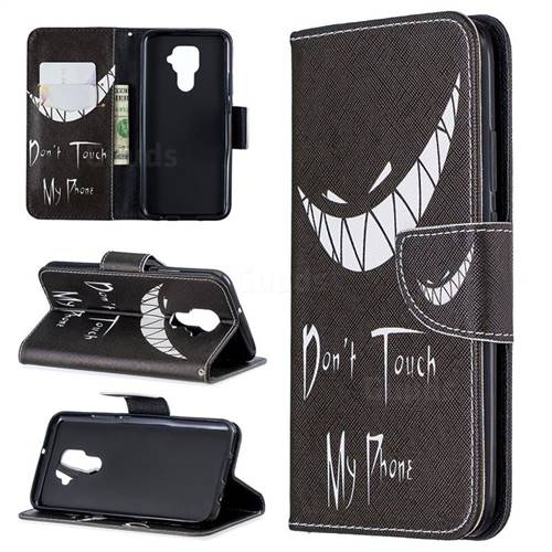 Crooked Grin Leather Wallet Case for Huawei Mate 30 Lite(Nova 5i Pro)