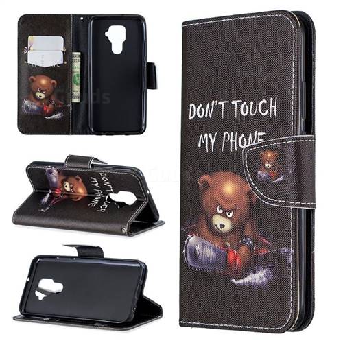 Chainsaw Bear Leather Wallet Case for Huawei Mate 30 Lite(Nova 5i Pro)