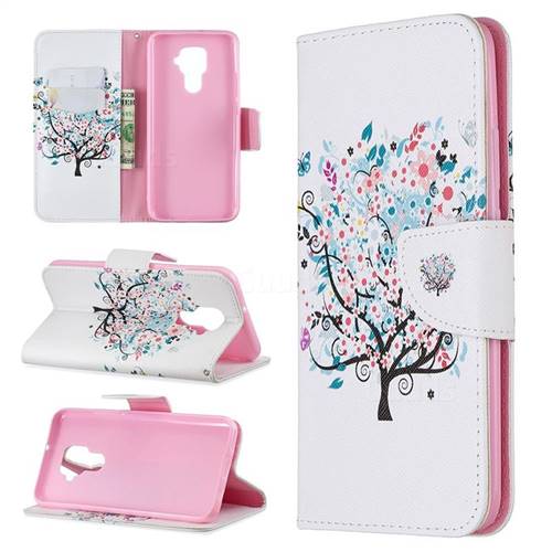 Colorful Tree Leather Wallet Case for Huawei Mate 30 Lite(Nova 5i Pro)