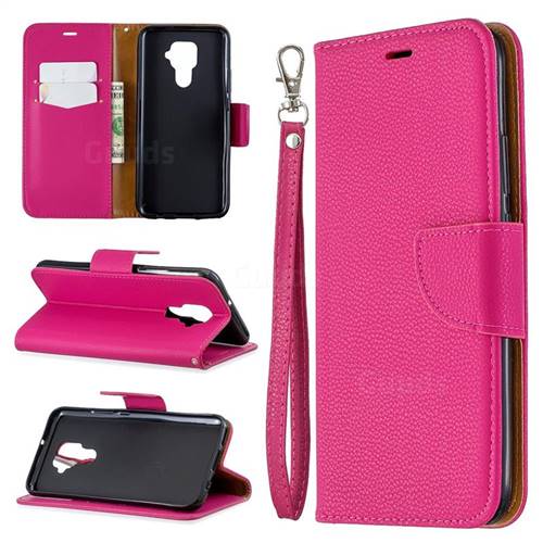 Classic Luxury Litchi Leather Phone Wallet Case for Huawei Mate 30 Lite(Nova 5i Pro) - Rose
