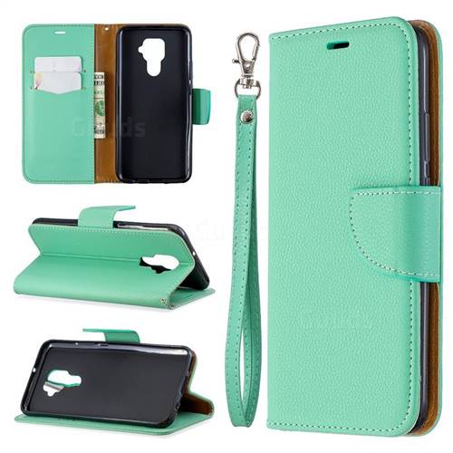Classic Luxury Litchi Leather Phone Wallet Case for Huawei Mate 30 Lite(Nova 5i Pro) - Green