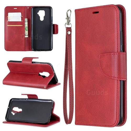 Classic Sheepskin Pu Leather Phone Wallet Case For Huawei Mate 30 Litenova 5i Pro Red 1829