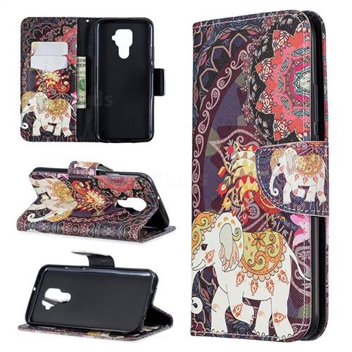 Totem Flower Elephant Leather Wallet Case for Huawei Mate 30 Lite(Nova 5i Pro)