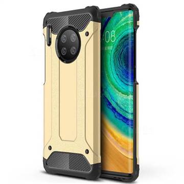 King Kong Armor Premium Shockproof Dual Layer Rugged Hard Cover for Huawei Mate 30 Pro - Champagne Gold