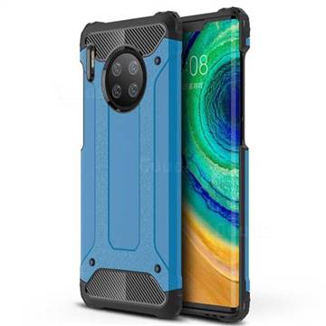 King Kong Armor Premium Shockproof Dual Layer Rugged Hard Cover for Huawei Mate 30 Pro - Sky Blue