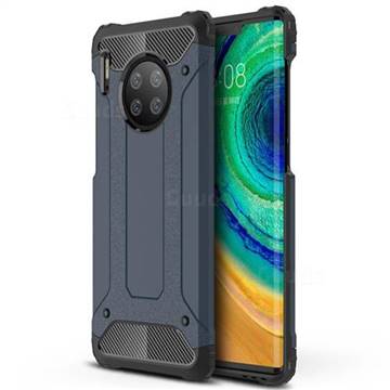 King Kong Armor Premium Shockproof Dual Layer Rugged Hard Cover for Huawei Mate 30 Pro - Navy