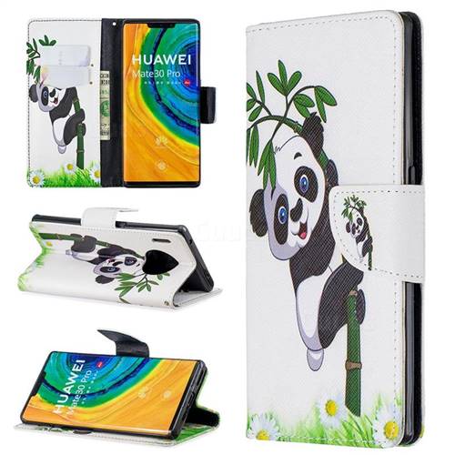Bamboo Panda Leather Wallet Case for Huawei Mate 30 Pro