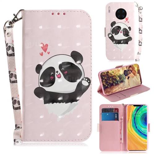 Heart Cat 3D Painted Leather Wallet Phone Case for Huawei Mate 30 Pro