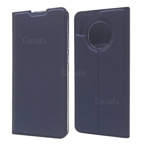 Ultra Slim Card Magnetic Automatic Suction Leather Wallet Case for Huawei Mate 30 Pro - Royal Blue