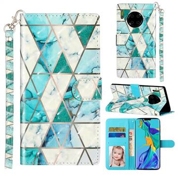 Stitching Marble 3D Leather Phone Holster Wallet Case for Huawei Mate 30 Pro