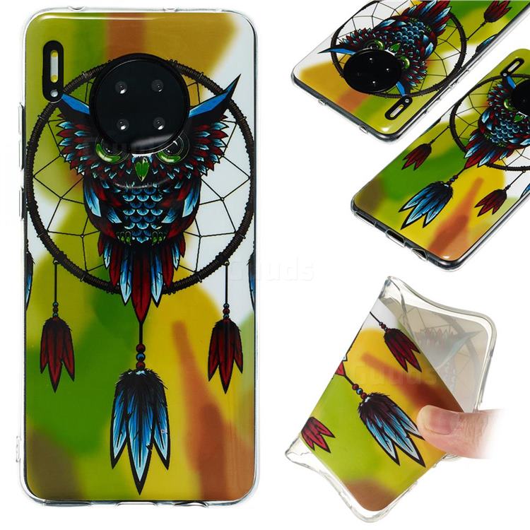 Owl Wind Chimes Noctilucent Soft TPU Back Cover for Huawei Mate 30 Pro