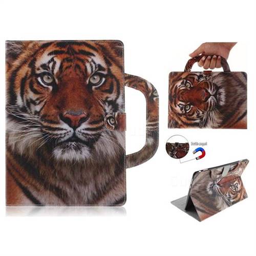 Siberian Tiger Handbag Tablet Leather Wallet Flip Cover for Huawei MediaPad M3 Lite 10