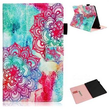 Fire Red Flower Folio Stand Leather Wallet Case for Huawei MediaPad M3 Lite 10