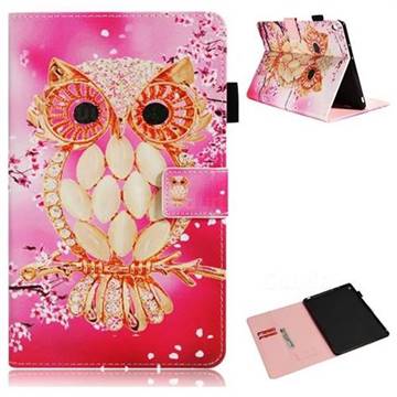Petal Owl Folio Stand Leather Wallet Case for Huawei MediaPad M3 Lite 10