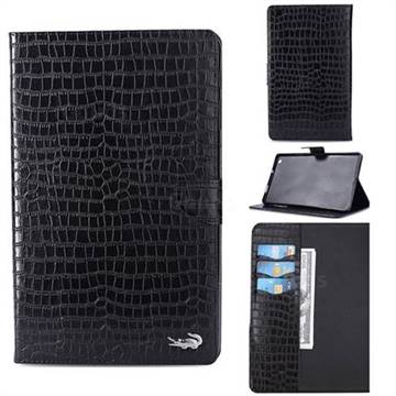 Retro Crocodile Tablet Leather Wallet Flip Cover for Huawei MediaPad M3 Lite 8 - Black