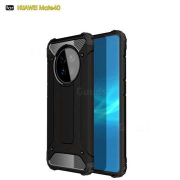 King Kong Armor Premium Shockproof Dual Layer Rugged Hard Cover for Huawei Mate 40 - Black Gold