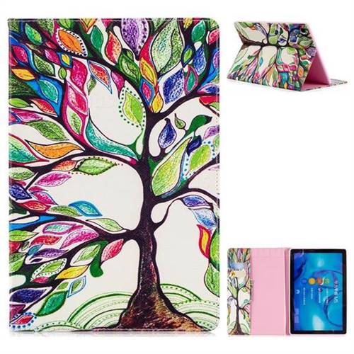 The Tree of Life Folio Stand Leather Wallet Case for Huawei MediaPad M5 10 / M5 10 inch (Pro)