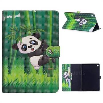 Climbing Bamboo Panda 3D Painted Leather Tablet Wallet Case for Huawei MediaPad M5 10 / M5 10 inch (Pro)