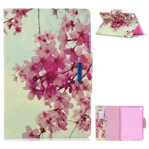 Cherry Blossoms Folio Flip Stand Leather Wallet Case for Huawei MediaPad M5 10 / M5 10 inch (Pro)