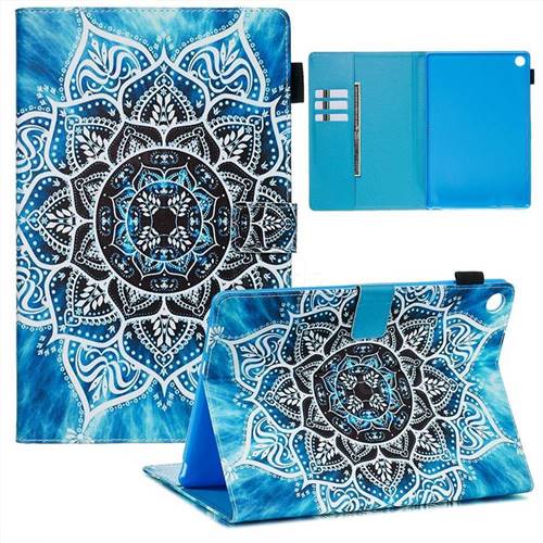 Underwater Mandala Flower Matte Leather Wallet Tablet Case for Huawei MediaPad M5 10 / M5 10 inch (Pro)