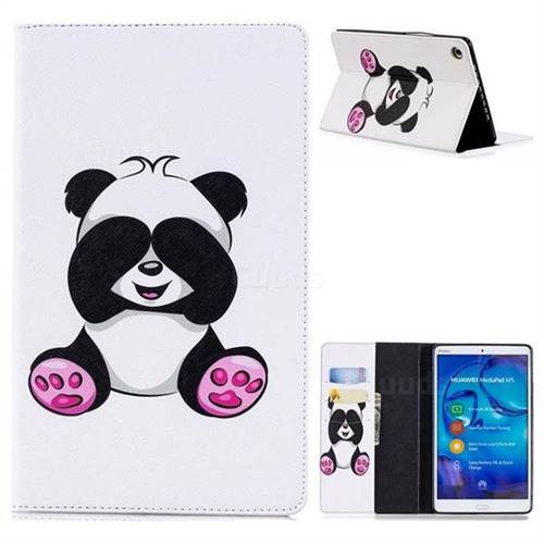 Lovely Panda Folio Stand Leather Wallet Case for Huawei MediaPad M5 8 inch