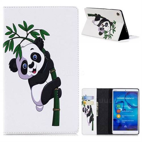Bamboo Panda Folio Stand Leather Wallet Case for Huawei MediaPad M5 8 inch