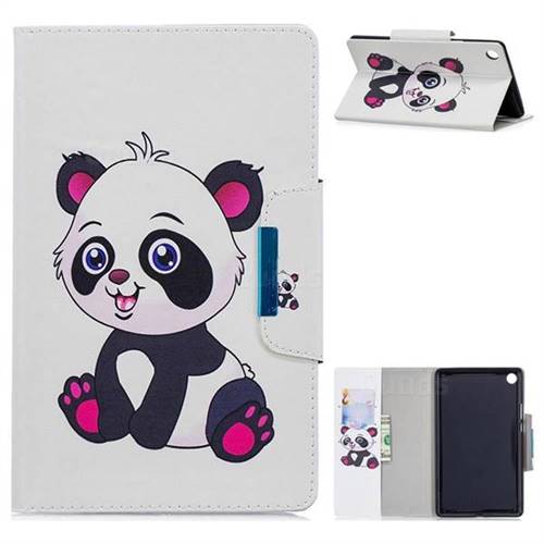 Baby Panda Folio Flip Stand Leather Wallet Case for Huawei MediaPad M5 8 inch