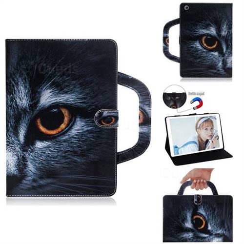 Cat Eye Handbag Tablet Leather Wallet Flip Cover for Huawei MediaPad M5 Lite(10.1 inch)