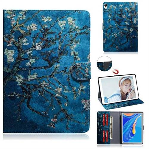 Apricot Tree Painting Tablet Leather Wallet Flip Cover for Huawei MediaPad M6 10.8 inch