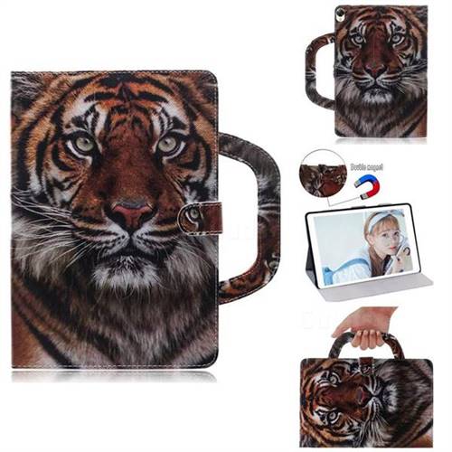 Siberian Tiger Handbag Tablet Leather Wallet Flip Cover for Huawei MediaPad M6 8.4 inch