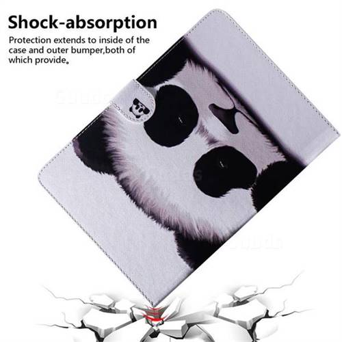 Sleeping Panda Painting Tablet Leather Wallet Flip Cover for