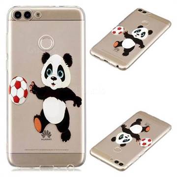 Football Panda Super Clear Soft TPU Back Cover for Huawei P Smart(Enjoy 7S)
