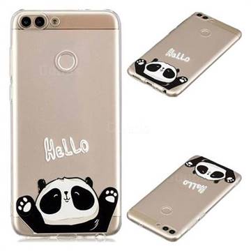 Hello Panda Super Clear Soft TPU Back Cover for Huawei P Smart(Enjoy 7S)