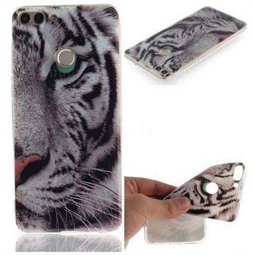 White Tiger IMD Soft TPU Back Cover for Huawei P Smart(Enjoy 7S)