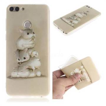 Three Squirrels IMD Soft TPU Cell Phone Back Cover for Huawei P Smart(Enjoy 7S)