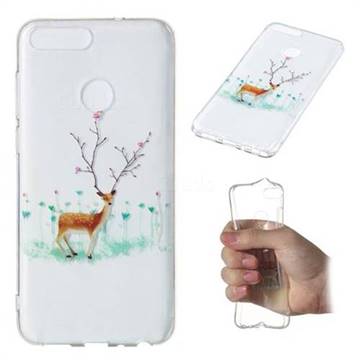 Branches Elk Super Clear Soft TPU Back Cover for Huawei P Smart(Enjoy 7S)