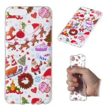Christmas Playground Super Clear Soft TPU Back Cover for Huawei P Smart(Enjoy 7S)