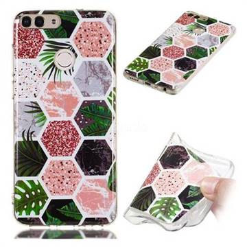 Rainforest Soft TPU Marble Pattern Phone Case for Huawei P Smart(Enjoy 7S)