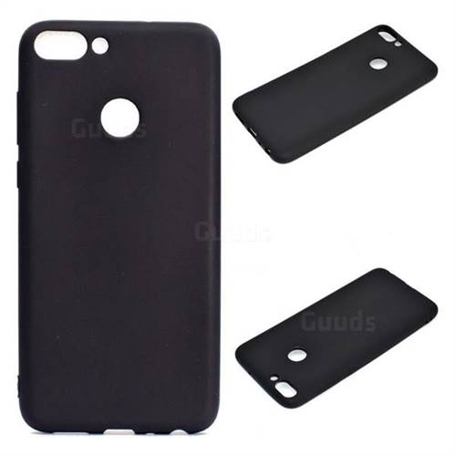 Candy Soft Silicone Protective Phone Case for Huawei P Smart(Enjoy 7S) - Black