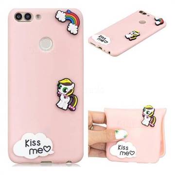 Kiss me Pony Soft 3D Silicone Case for Huawei P Smart(Enjoy 7S)